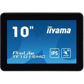 iiyama Prolite TF1015MC-B3 25,7 cm 10,1 inch IPS LED-monitor WXGA Open Frame 10 Punten Multitouch capacitief VGA HDMI DP RJ45 (LAN) Audio Out IP65 Touch door glas Ant-Fingerprint 7H zwart