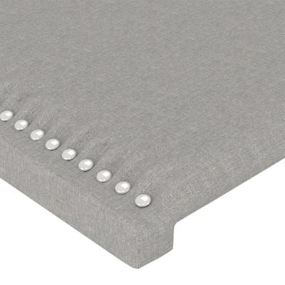 Hoofdbord LED 90x5x78/88 cm stof lichtgrijs - thumbnail