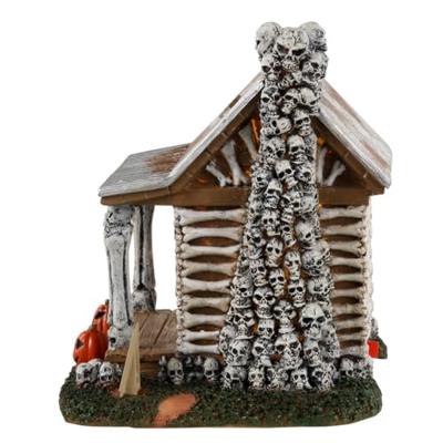 Lemax skeleton cottage verlicht tafereel Spooky Town 2023