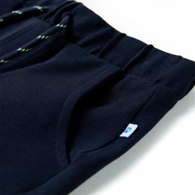 Kindershorts met trekkoord 116 marineblauw - thumbnail