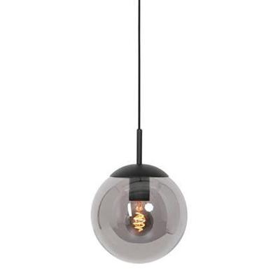 Steinhauer Zwarte glazen hanglampBolique Ø 30cm - 3498ZW