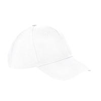 Beechfield CB18 Ultimate 6 Panel Cap - White - One Size - thumbnail