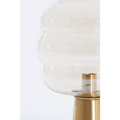 Light & Living Tafellamp 'Misty' 30cm, kleur Amber/Goud