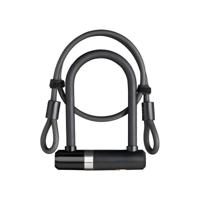 Axa U-slot newton ul met kabel 1000 x 8 mm zwart - thumbnail