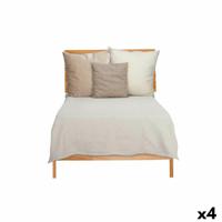 Sprei Geometrisch 180 x 260 cm Beige (4 Stuks) - thumbnail
