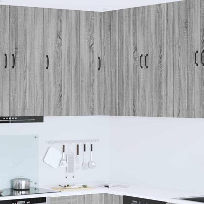 Keukenkast aan de muur met plank Grijs Sonoma 57 x 57 x 100 cm Keukenkast aan de muur met plank Grijs Sonoma 57 x 57 x 100 cm