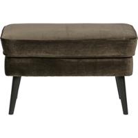 WOOOD Hocker 'Rocco' Velvet, kleur Warm Groen - thumbnail