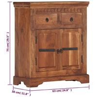 VidaXL Dressoir 63x30x75 cm massief acaciahout - thumbnail