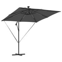 Cantilever Banana Parasol Antraciet 249 x 249 x 250 cm - thumbnail