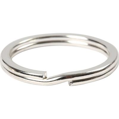 Creativ Company Sleutelring, d 28 mm, verzilverd, 4 stuk/ 1 doos