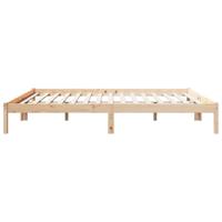 Bedframe extra lang zonder matras massief grenenhout 180x220 cm - thumbnail