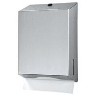 Handdoekdispenser euro products groot zilver - thumbnail