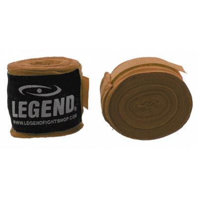 Legend Sports boksbandages 455 cm bruin per 2 stuks