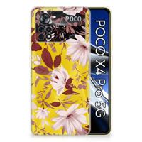 Smartphone hoesje Xiaomi Poco X4 Pro 5G Watercolor Flowers - thumbnail
