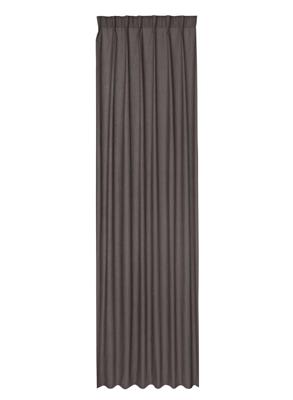 HEMA Kant en klaar gordijn met plooiband antraciet (antraciet)