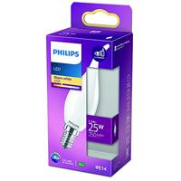 Philips LED 76293300 LED-lamp Energielabel E (A - G) E14 Kaars 2.2 W = 25 W Warmwit (Ø x h) 3.5 cm x 12.3 cm 1 stuk(s) - thumbnail