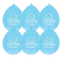 Ballonnen geboorte jongen zak a 6 stuks - thumbnail