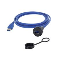 encitech 1310-1019-03 1310-1019-03 USB 3.0 type A Chassisbus, inbouw M22 1 stuk(s) - thumbnail