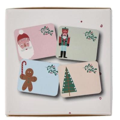 Naamstickers Kerst Holly Jolly (50st)