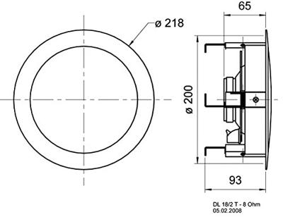 Visaton DL 18/2 Inbouwluidspreker