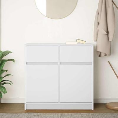 Dressoir met lade 80x34x76 cm spaanplaat wit Dressoir met lade 80x34x76 cm spaanplaat wit