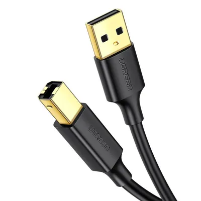 UGREEN 10351 USB-kabel USB 2.0 USB-A stekker, USB-B stekker 3 m Zwart