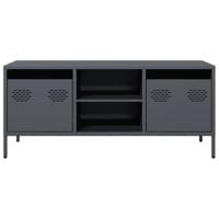 Tv-meubel 101,5x39x43,5 cm koudgewalst staal antracietkleurig - thumbnail