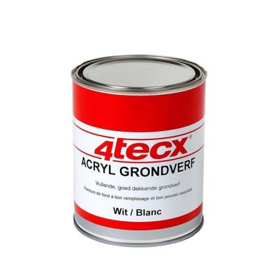 4tecx Acryl grondverf wit 0,75ltr