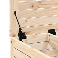 Tuinvoetenbank 62x63,5x53,5 cm massief grenenhout - thumbnail