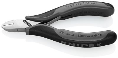 Knipex Zijsnijtang ronde kop + facet 115 mm ESD - 7702115ESD - thumbnail