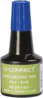 Q-CONNECT stempelinkt, flesje van 28 ml, blauw - thumbnail