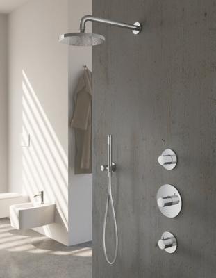 Hotbath Thermostatische Inbouw Douche Set Buddy Met 2 Stopkranen Ibs 1 - Chroom