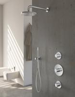 Hotbath Thermostatische Inbouw Douche Set Buddy Met 2 Stopkranen Ibs 1 - Chroom - thumbnail