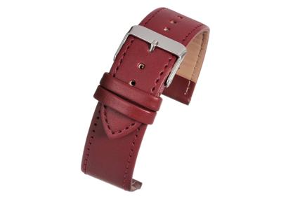 Horlogeband Universeel 16X107SRO Leder Rood 16mm
