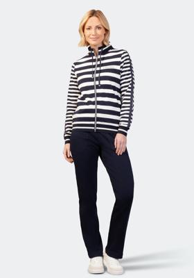 Gestreept dames huispak Hajo blauw Gestreept dames huispak Hajo blauw