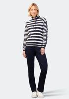 Gestreept dames huispak Hajo blauw - thumbnail