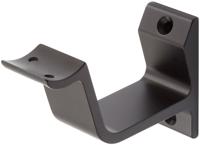 Hermeta 3552-18 leuninghouder holzadel 76 mm mat zwart - thumbnail