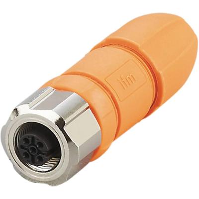 ifm Electronic EVC814 Sensor/actuator connector, niet geassembleerd Aantal polen (sensoren): 5 Bus, recht 1 stuk(s)