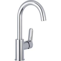 Saqu Dream High wastafelkraan zonder waste chroom