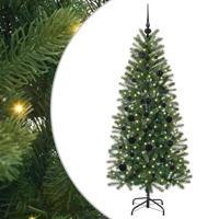 VidaXL Kunstkerstboom met 150 led met standaard groen 150 cm pe en pvc - thumbnail