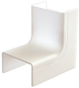 Binnenbocht wit 25X13 Systeem 25 wit Canalit CS25 BI W