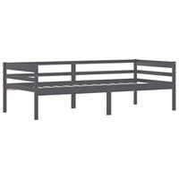Bedframe massief grenenhout donkergrijs 90x200 cm - thumbnail