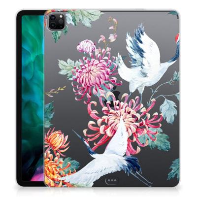 iPad Pro 12.9 (2020) | iPad Pro 12.9 (2021) Back Case Bird Flowers