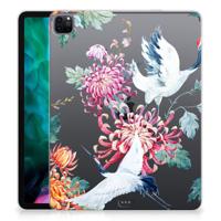 iPad Pro 12.9 (2020) | iPad Pro 12.9 (2021) Back Case Bird Flowers - thumbnail