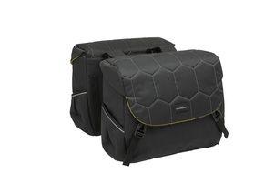Dubbele fietstas New Looxs Mondi Joy Double 38 liter 37 x 16 x 32 cm (2x) - quilted black
