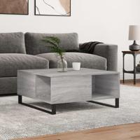 Salontafel 80x80x36,5 cm bewerkt hout grijs sonoma eikenkleurig - thumbnail