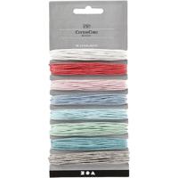 Creativ Company Katoenkoord, dikte 1 mm, pastelkleuren, 8x5 m/ 1 doos - thumbnail