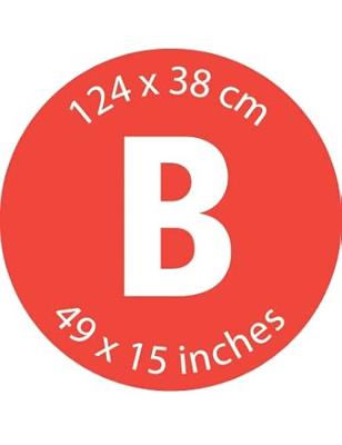 Brabantia strijkplank B 124x38cm met strijkijzerhouder denim blue