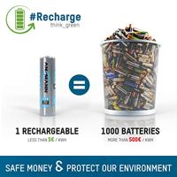 Ansmann DECT maxE HR03 Oplaadbare AAA batterij (potlood) NiMH 800 mAh 1.2 V 3 stuk(s) - thumbnail