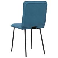 Eetkamerstoelen 6 st fluweel blauw - thumbnail